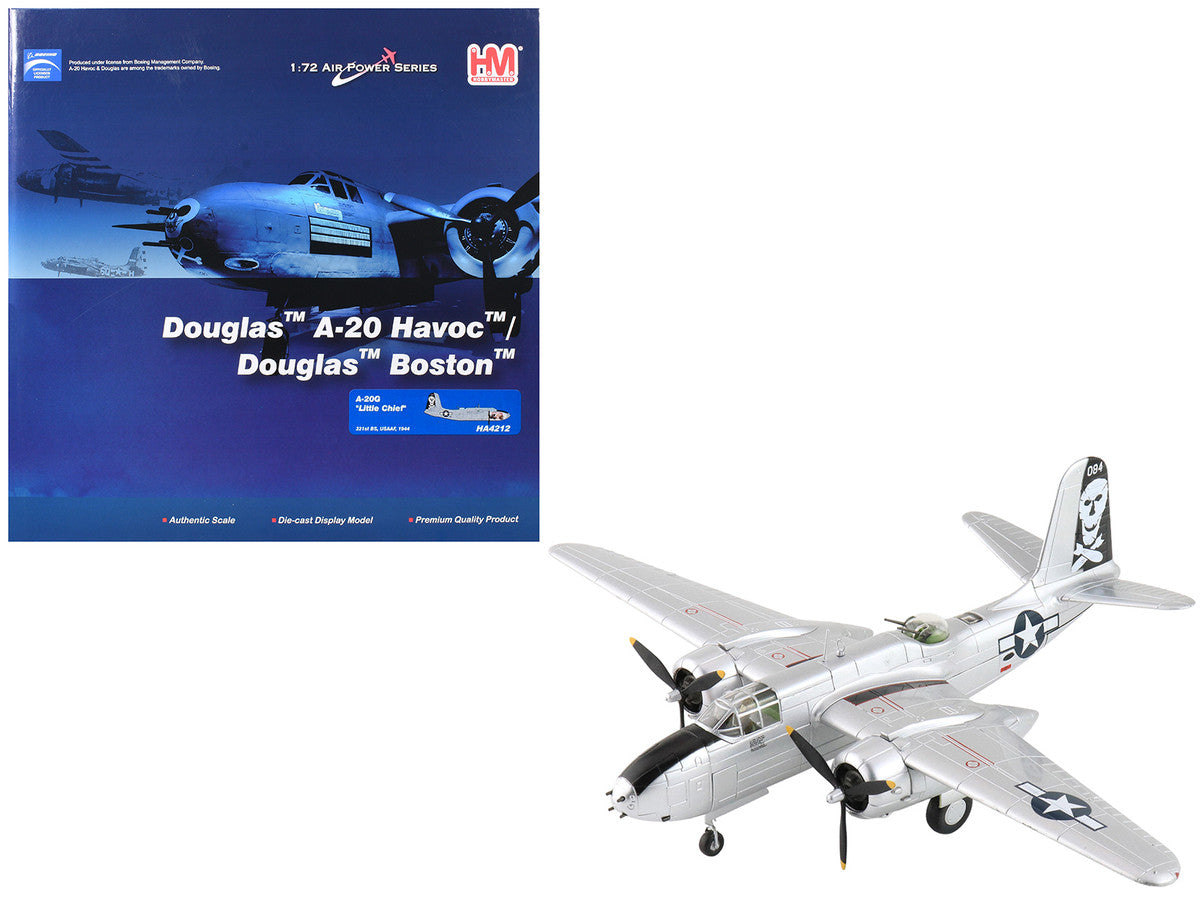 Douglas A-20G Havoc Aircraft "Little Chief 43-9521 321st BS" (1944) United States Army Air Forces "Air Power Series" 1/72 Diecast Model by Hobby Master by Hobby Master