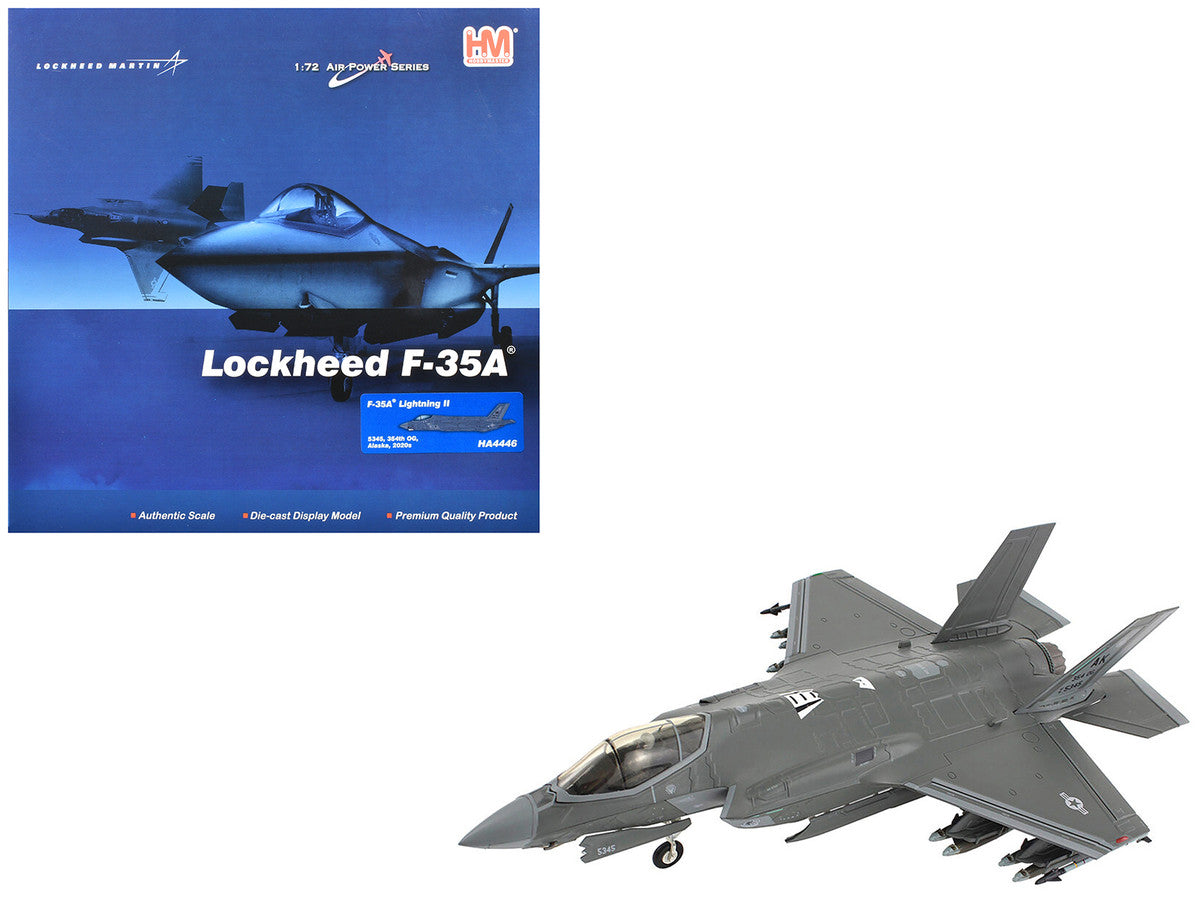 Lockheed Martin F-35A Lightning II Aircraft "5345 354th Operations Group Eielson Air Force Base Alaska" (2020s) United States Air Force "Air Power Series" 1/72 Diecast Model by Hobby Master by Hobby Master