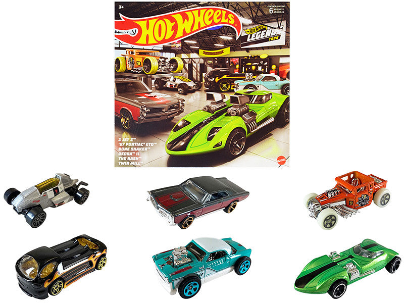 "Hot Wheels Legends" 6 piece Set Diecast Model Cars by Hot Wheels by Hotwheels