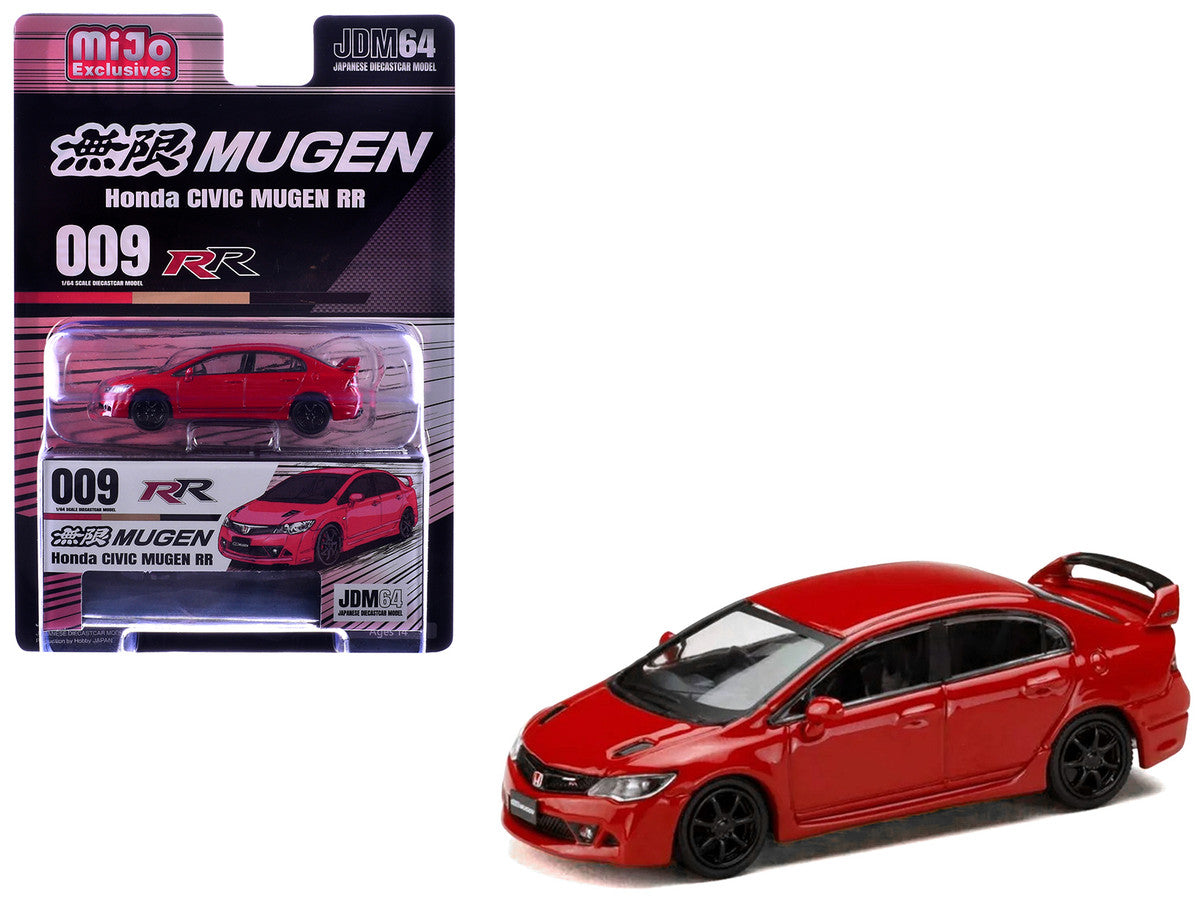 Honda Civic Mugen RR (FD2) RHD (Right Hand Drive) Milano Red "JDM64" Series 1/64 Diecast Model Car by Hobby Japan by Hobby Japan