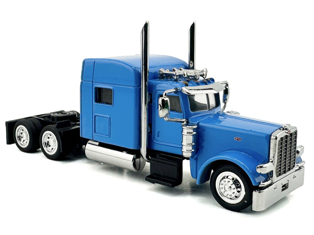 Peterbilt 389 Truck Tractor with Sleeper Cab Baby Blue 1/87 (HO) Scale Plastic Model Car by HO Logistics by HO Logistics Replicas