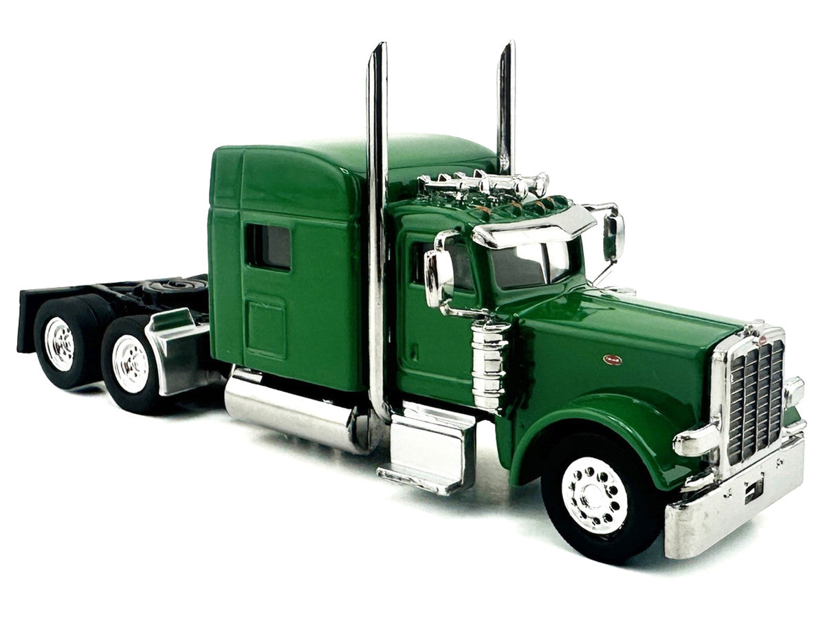 Peterbilt 389 Truck Tractor with Sleeper Cab Green 1/87 (HO) Scale Plastic Model Car by HO Logistics by HO Logistics Replicas