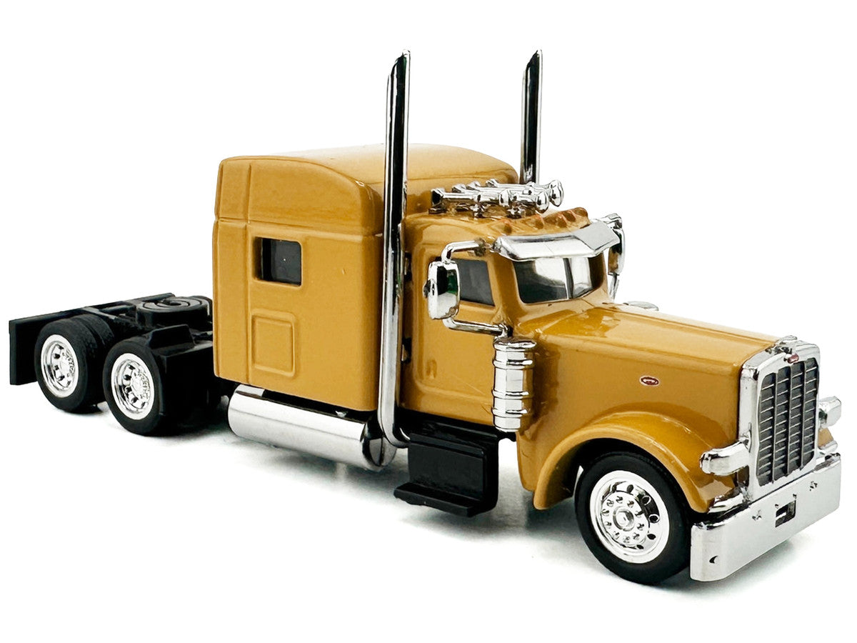 Peterbilt 389 Truck Tractor with Sleeper Cab Yellow 1/87 (HO) Scale Plastic Model Car by HO Logistics by HO Logistics Replicas