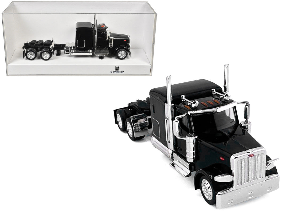 Peterbilt 589 Truck with 72 Inch Sleeper Black 1/87 (HO) Plastic Model Car by HO Logistics by HO Logistics Replicas