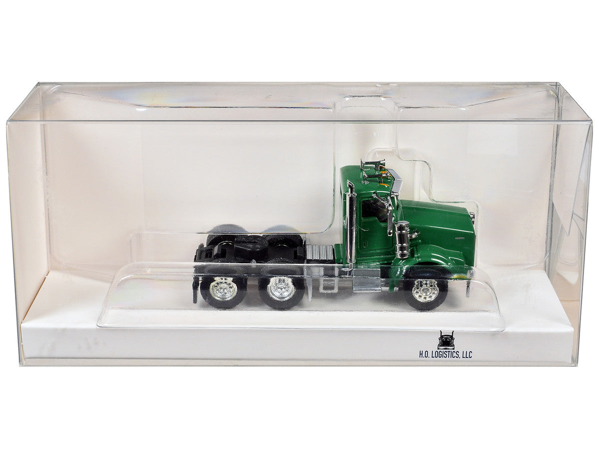 Kenworth T800 Day Cab Green 1/87 (HO) Scale Plastic Model Car by HO Logistics by HO Logistics Replicas