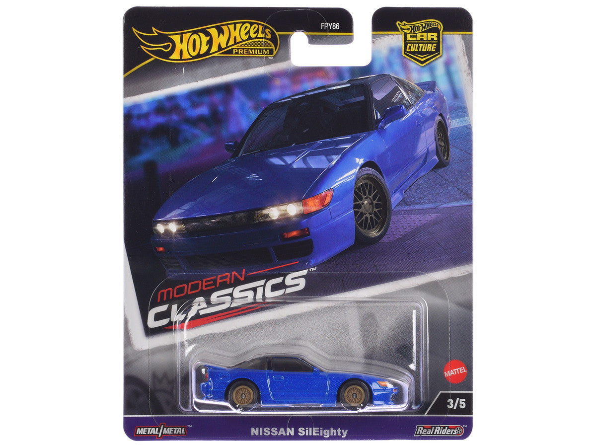 Nissan SilEighty Blue Metallic "Modern Classics" Series Diecast Model Car by Hot Wheels by Hotwheels
