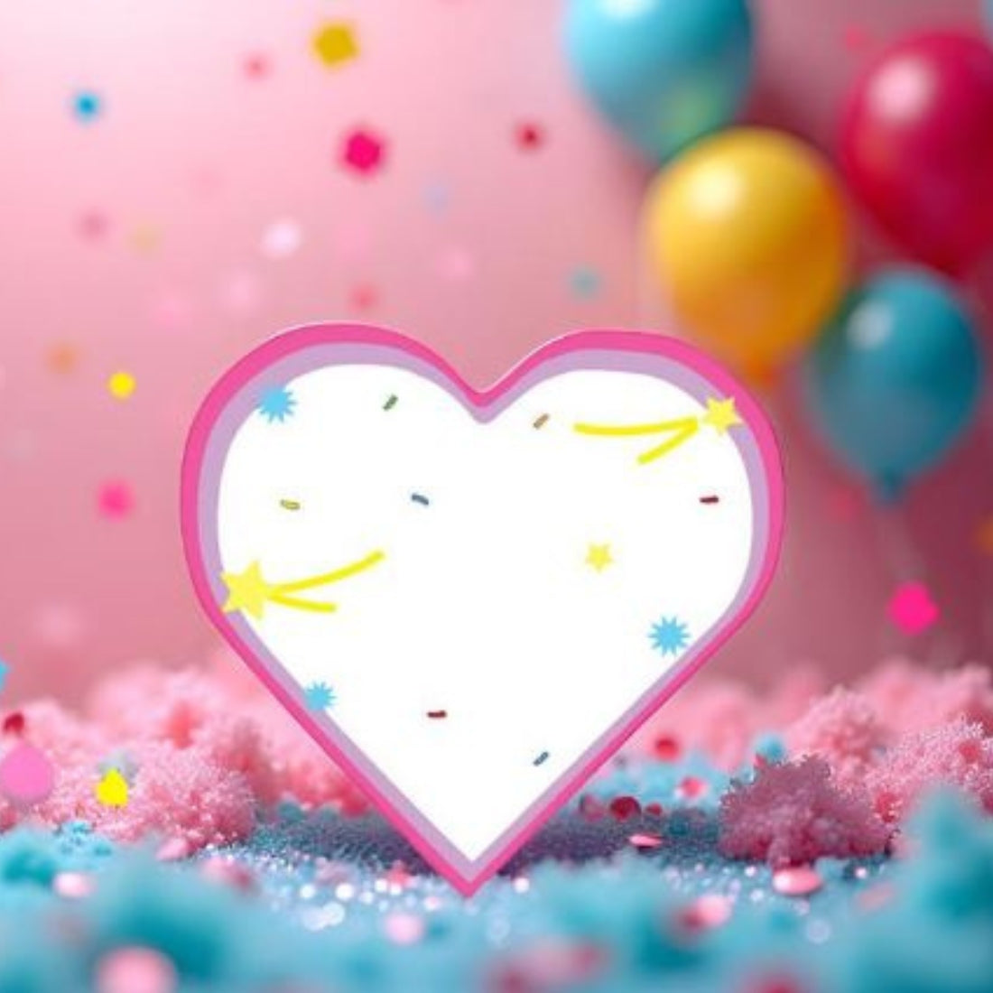 SHAPES ETC. Large Cardstock Accents - Celebration Heart