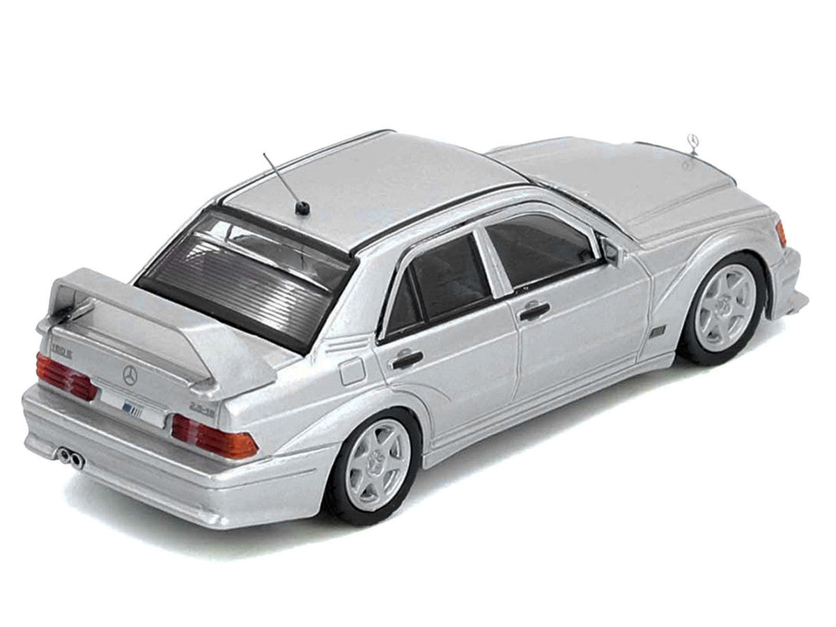 Mercedes-Benz 190E 2.5-16 Evolution II Silver Metallic 1/64 Diecast Model Car by Inno Models by Inno Models