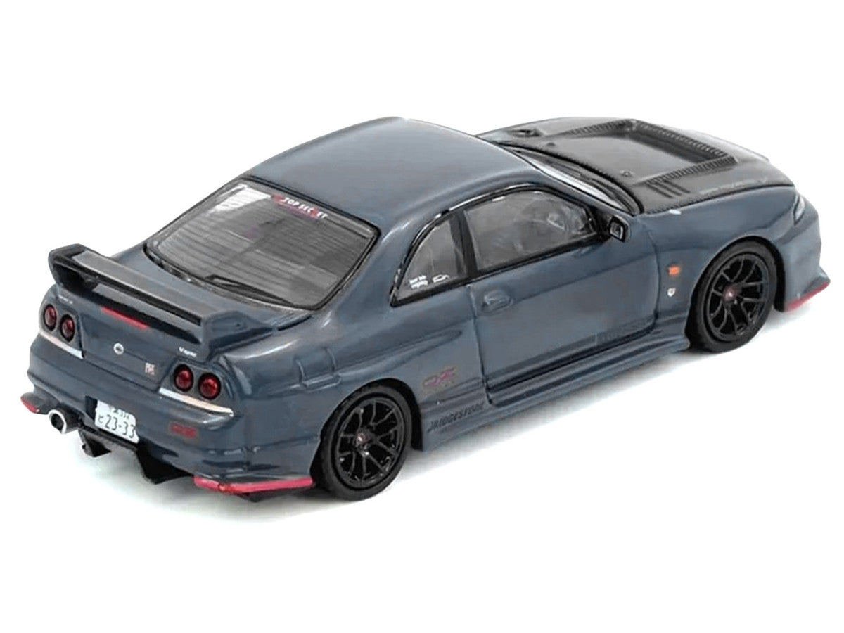 Nissan Top Secret Skyline GT-R (BCNR33) RHD (Right Hand Drive) Stealth Gray with Carbon Hood "Tokyo Auto Salon Hong Kong 2025 Event Edition" 1/64 Diecast Model Car by Inno Models by Inno Models