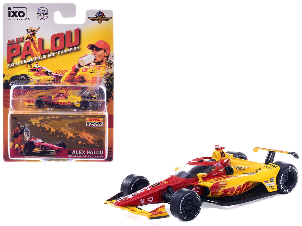 Dallara IndyCar #10 Alex Palou "DHL - Chip Ganassi Racing" Winner "Indianapolis 500" (2025) 1/64 Diecast Model by IXO Models by IXO