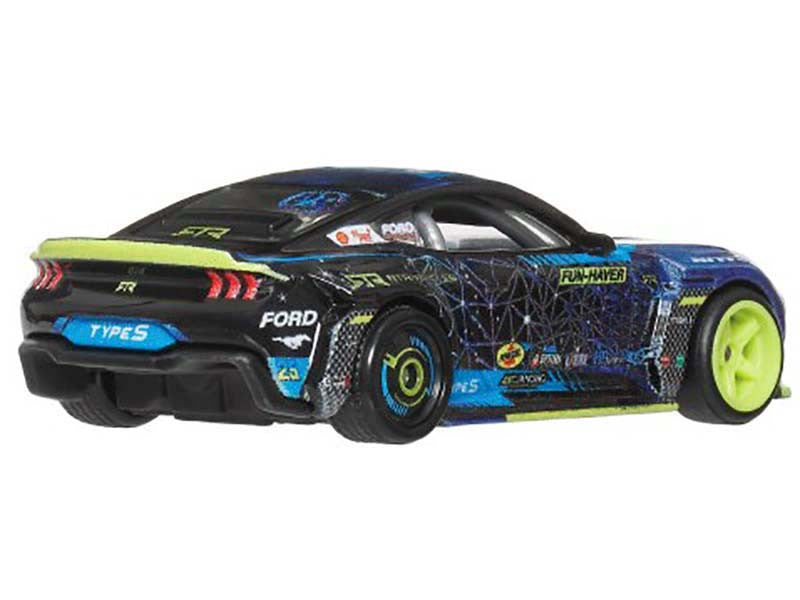 2024 Ford Mustang RTR Spec 5-FD Dark Blue with Graphics "Circuit Legends" Series Diecast Model Car by Hot Wheels by Hotwheels