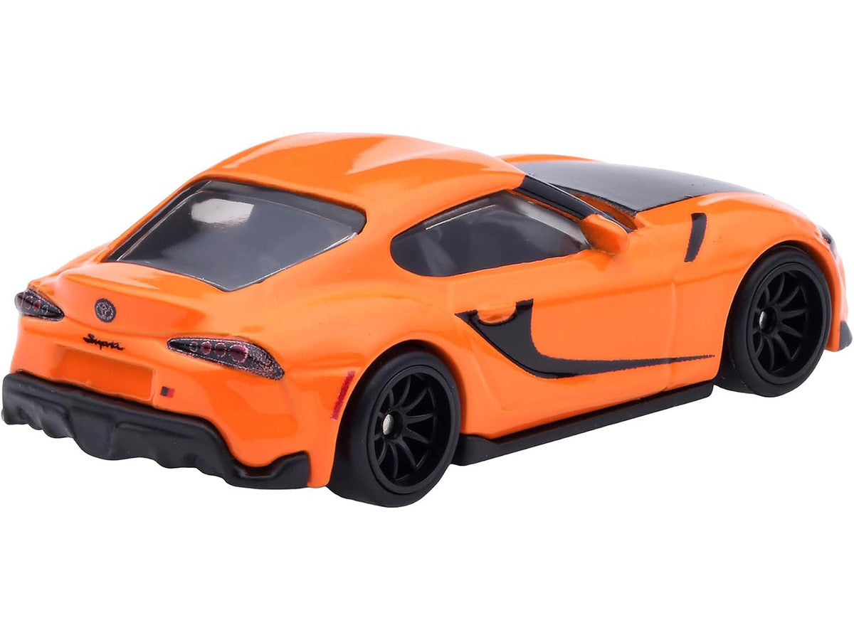 2021 Toyota GR Supra Orange and Black "F9" (2021) Movie "Fast & Furious" Series Diecast Model Car by Hot Wheels by Hotwheels