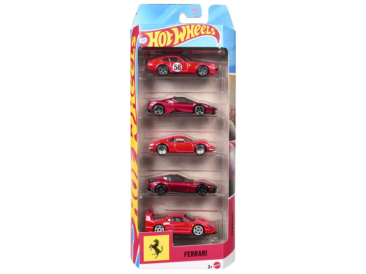 Ferrari 5 piece Set Diecast Model Cars by Hot Wheels by Hotwheels