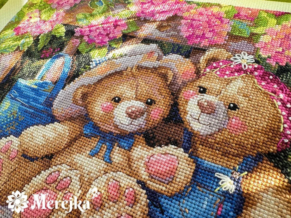 Garden Friends Counted Cross Stitch Kit by Merejka K-265