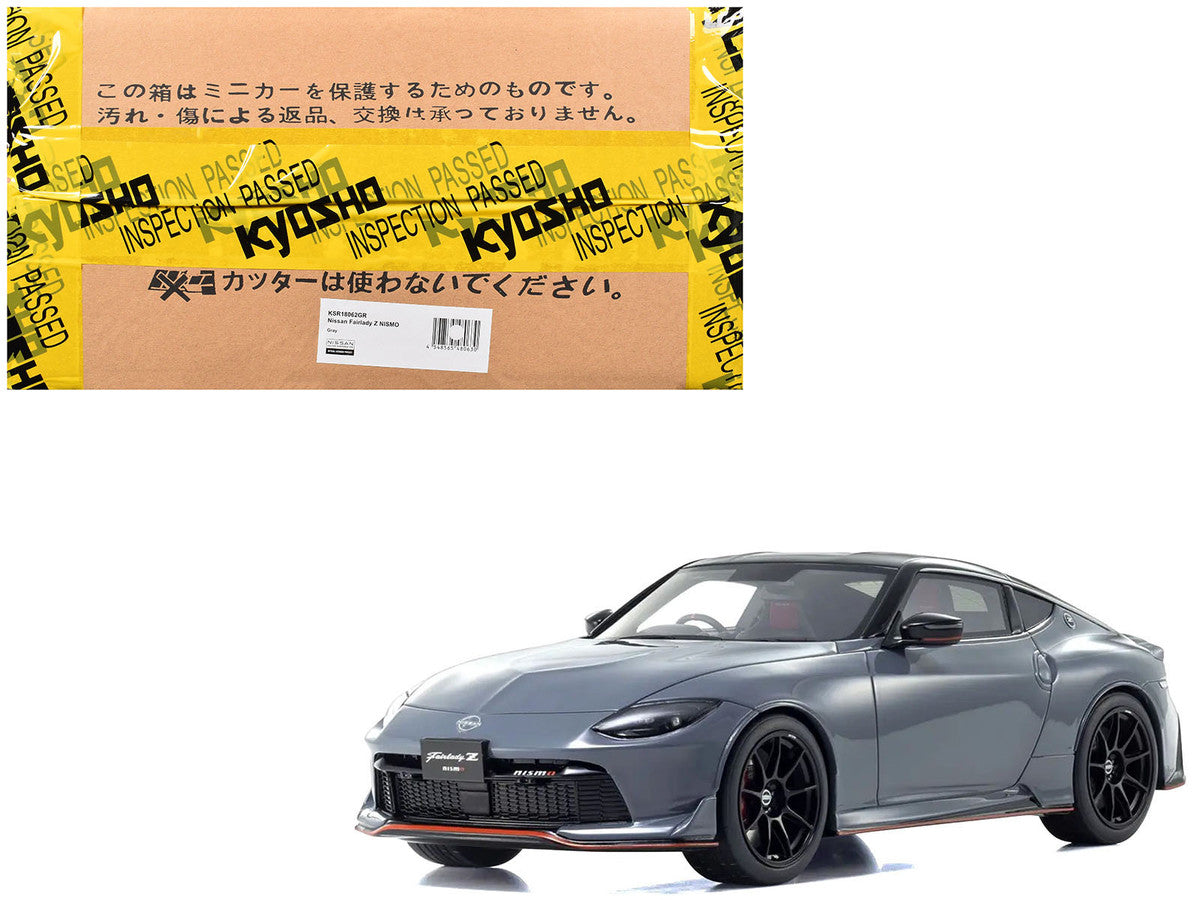 Nissan Fairlady Z NISMO RHD (Right Hand Drive) Gray with Black Top 1/18 Model Car by Kyosho by Kyosho