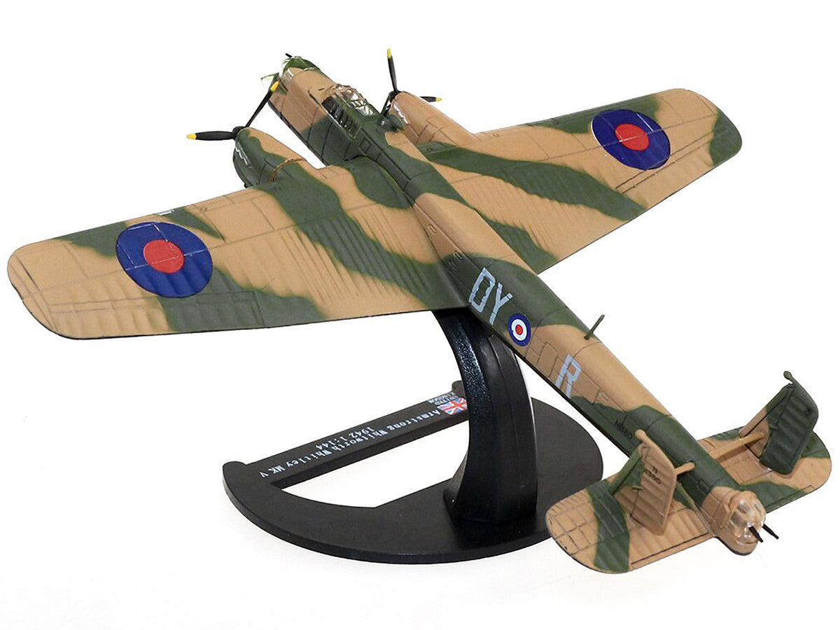 Armstrong Whitworth Whitley Mk.V Bomber Aircraft "No. 102 Squadron RAF Driffield" Royal Air Force (1940) "Planes of World War II" Series 1/144 Diecast Model Airplane by Luppa by Luppa