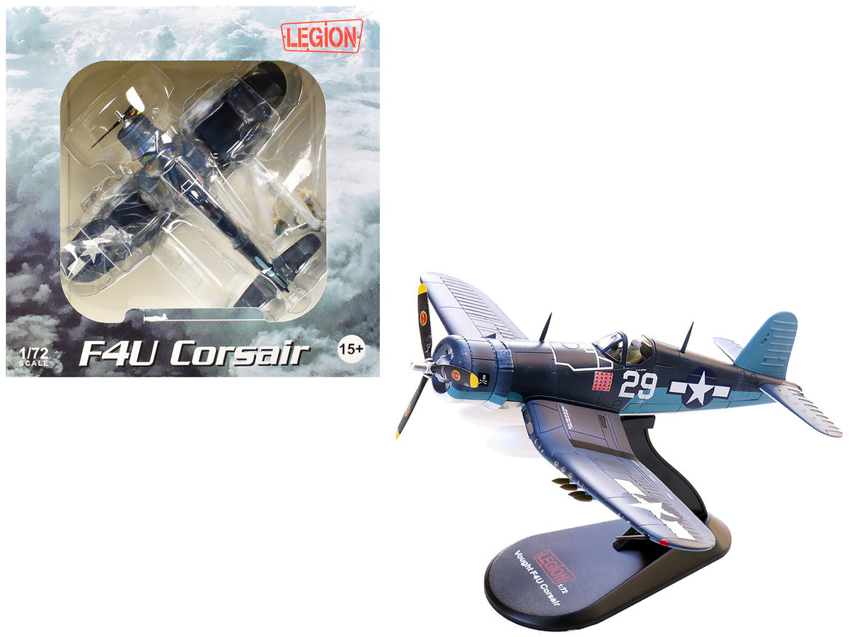 Vought F4U-1A Corsair Fighter Aircraft "Ace Ira Kepford VF-17 Jolly Rogers Bougainville Solomon Islands" (1944) United States Navy 1/72 Diecast Model by Legion by Legion