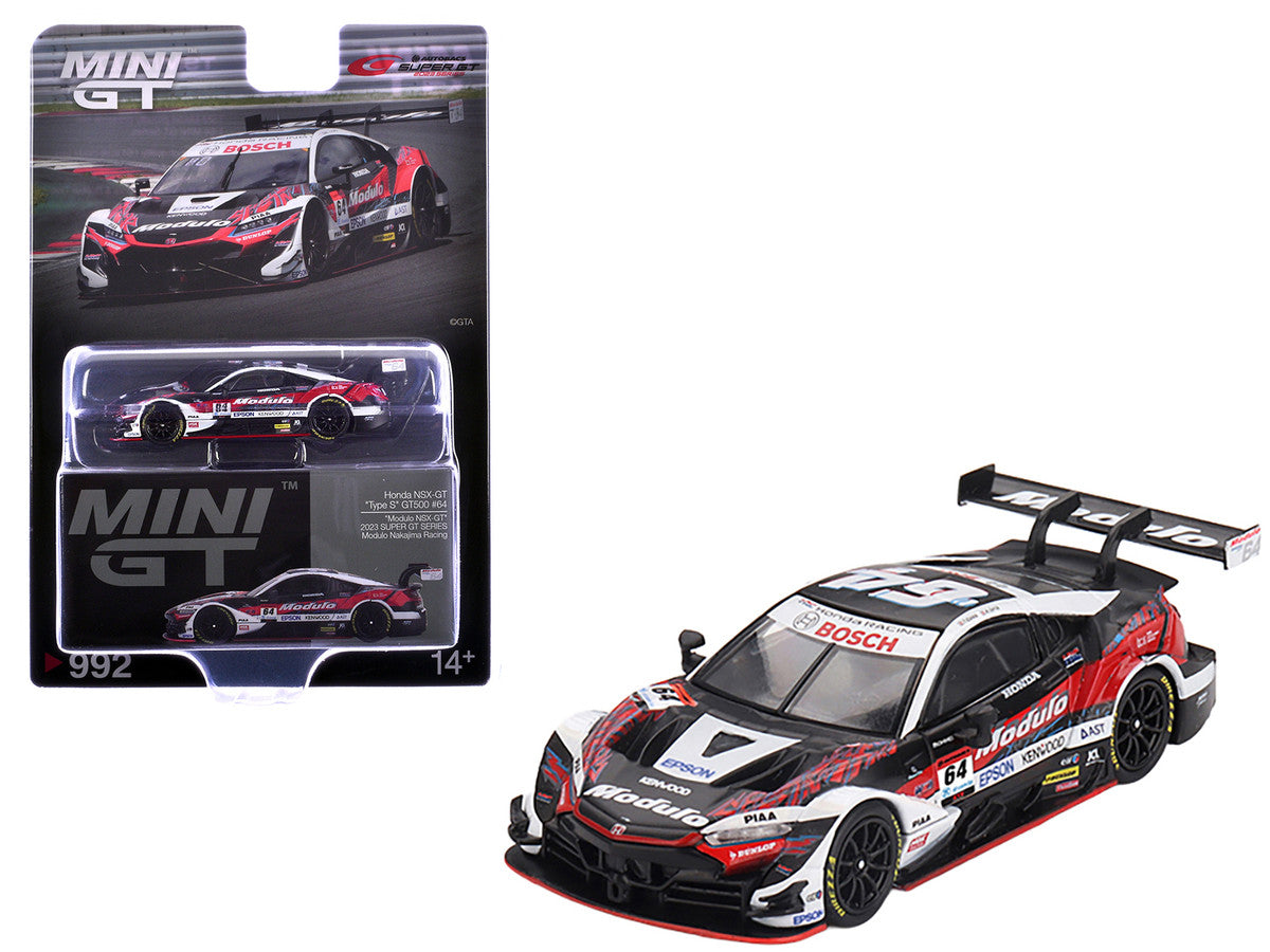 Honda NSX-GT "Type S" GT500 #64 Takuya Izawa - Kakunoshin Ohta "Modulo Nakajima Racing" "Super GT Series" (2023) Limited Edition 1/64 Diecast Model Car by Mini GT by Mini GT