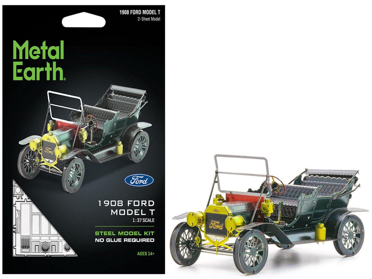 Model Kit 1908 Ford Model T Dark Green (Moderate Difficulty) Steel Model by Metal Earth by Metal Earth