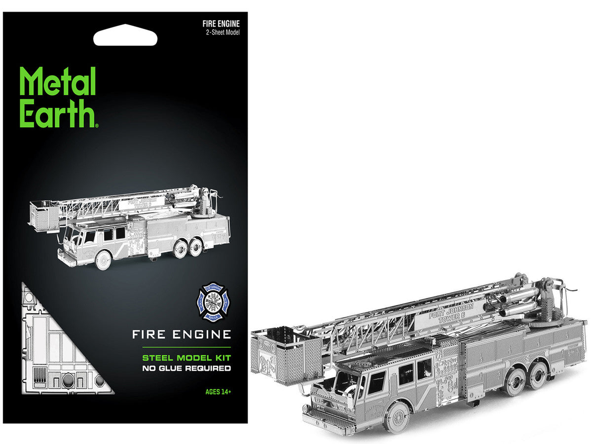 Model Kit Fire Engine "Fort Johnson Tower 6" (Moderate Difficulty) Steel Model by Metal Earth by Metal Earth