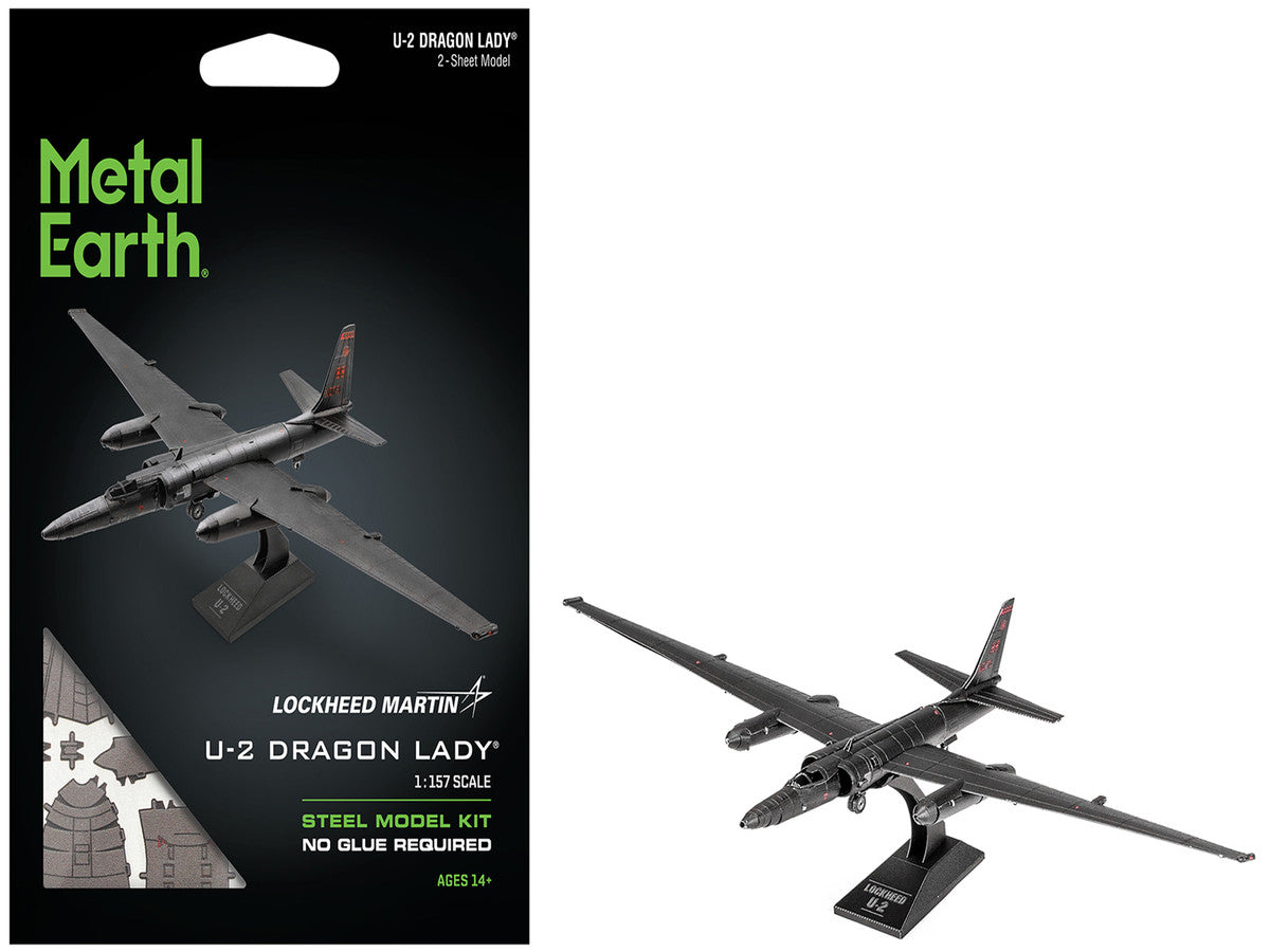 Model Kit Lockheed Martin U-2 Dragon Lady Aircraft "United States Air Force" (Moderate Difficulty) Steel Model by Metal Earth by Metal Earth