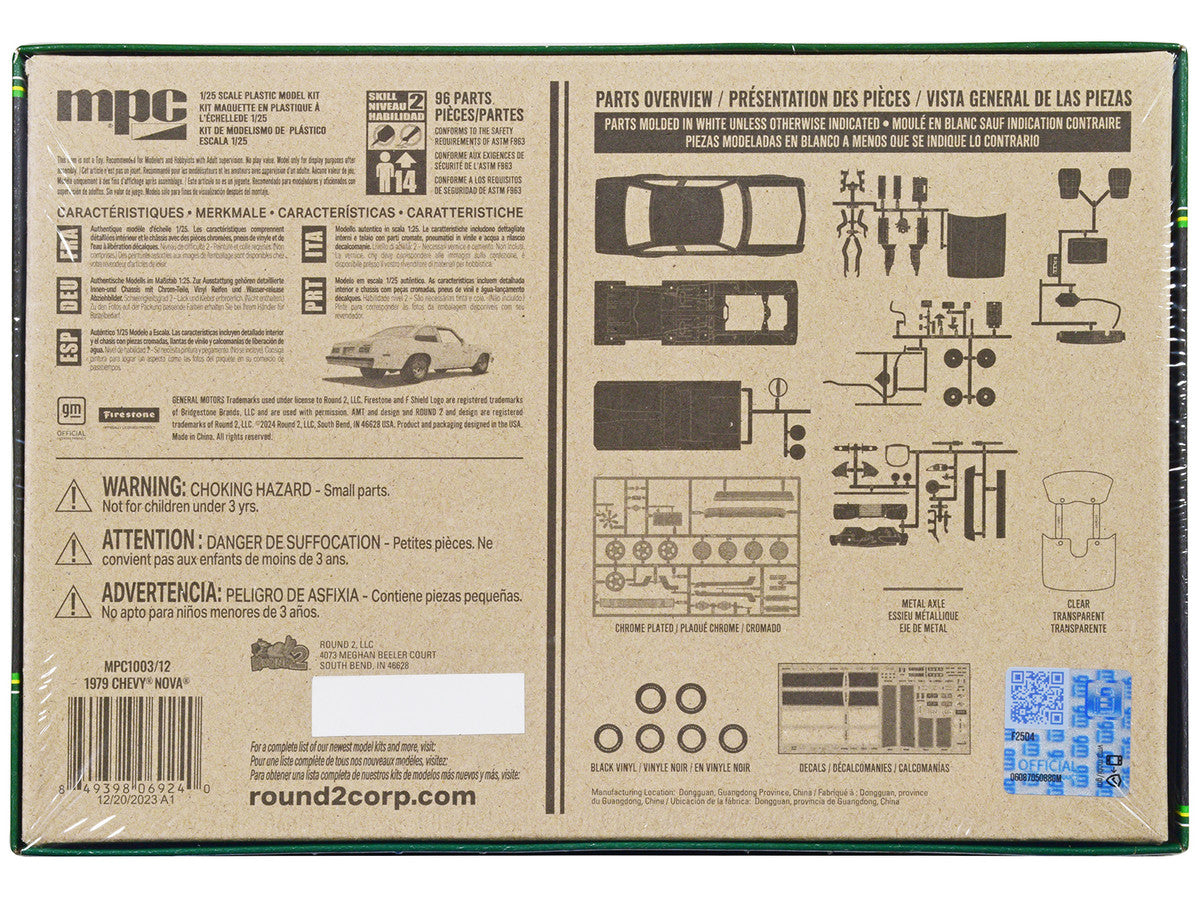 Skill 2 Model Kit 1979 Chevrolet Nova 2-in-1 Kit 1/25 Scale Model by MPC by MPC