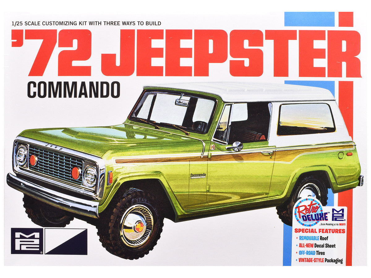 Skill 2 Model Kit 1972 Jeep Jeepster Commando 1/25 Scale Model by MPC by MPC