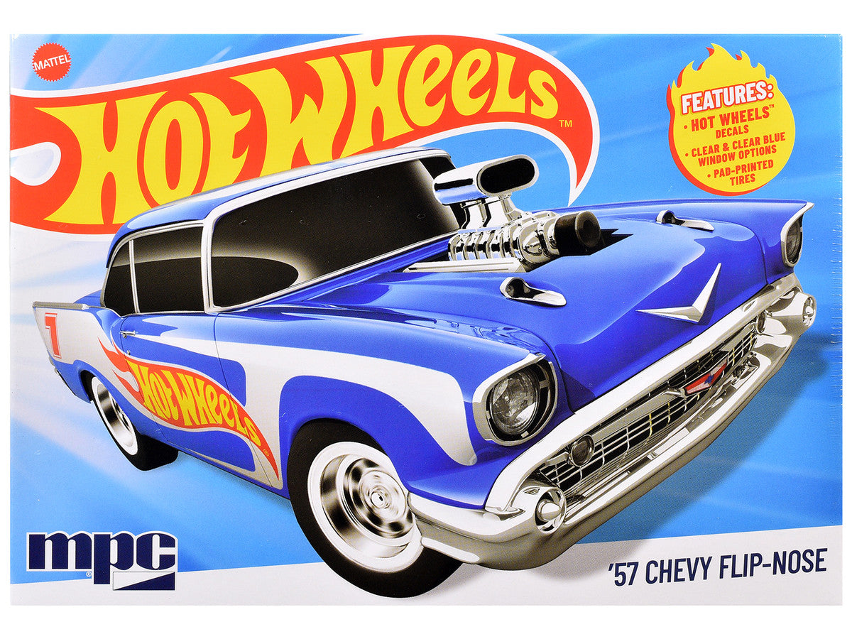 Skill 2 Model Kit 1957 Chevrolet Sedan Flip-Nose "Hot Wheels" 1/25 Scale Model by MPC by MPC