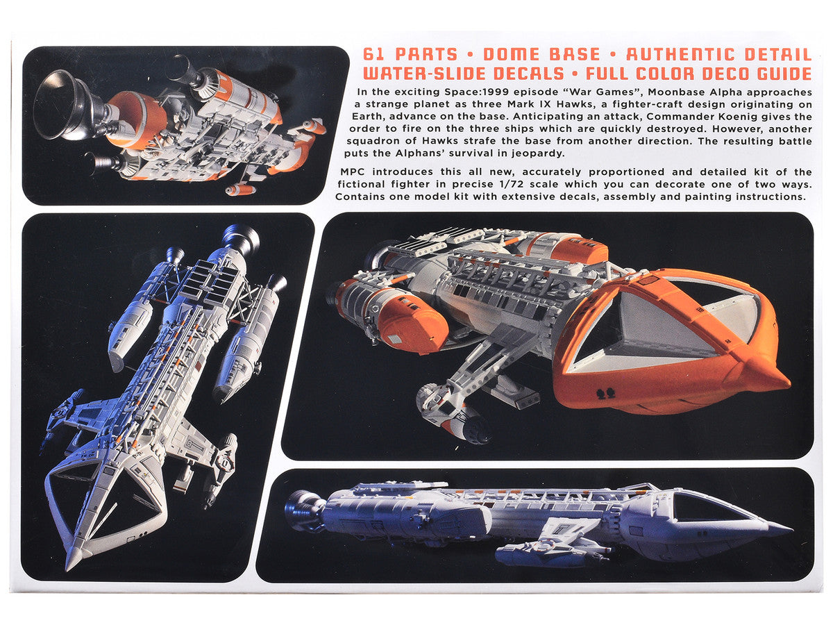 Skill 2 Model Kit Hawk Mark IX Spacecraft "Space: 1999" (1975-1977) TV Series 1/72 Scale Model by MPC by MPC