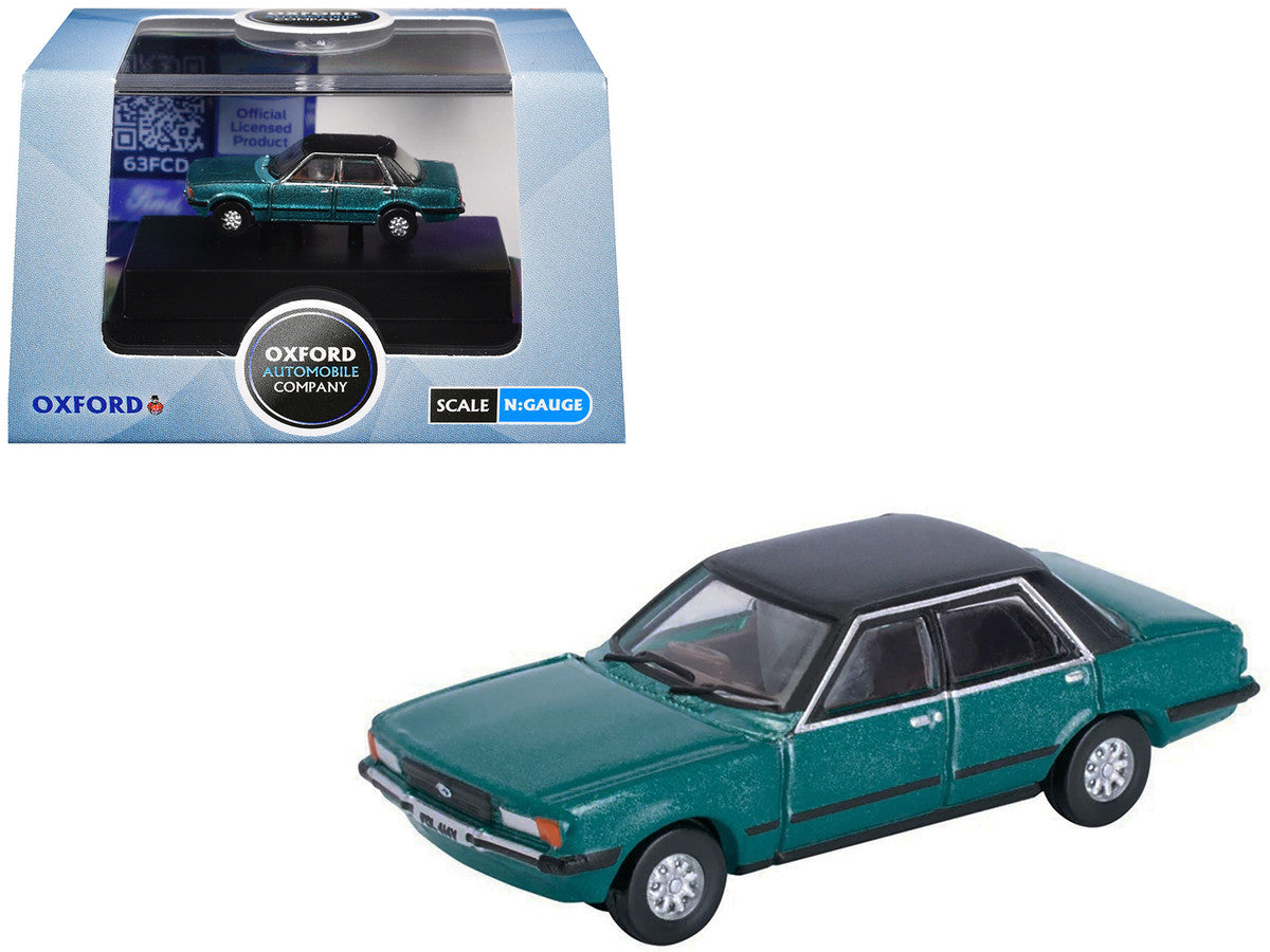 Ford Cortina Mk5 RHD (Right Hand Drive) Cosmos Blue Metallic with Black Top 1/148 (N) Scale Diecast Model Car by Oxford Diecast by Oxford Diecast