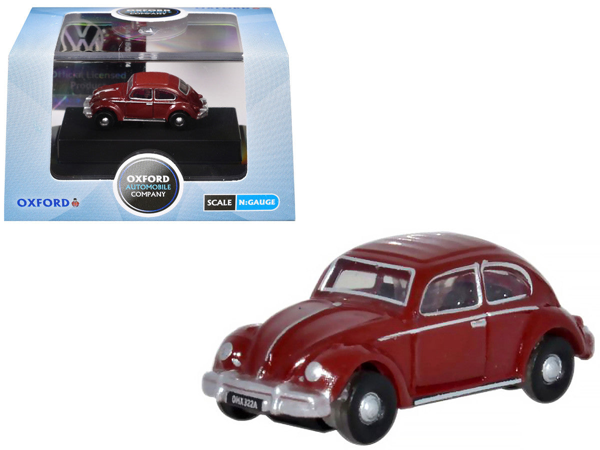 Volkswagen Beetle Ruby Red 1/148 (N) Scale Diecast Model Car by Oxford Diecast by Oxford Diecast
