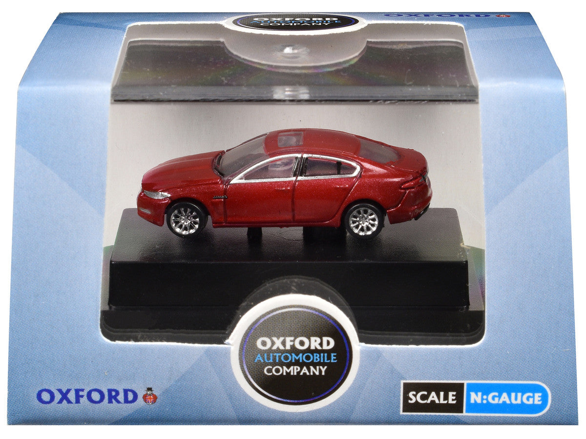 Jaguar XF RHD (Right Hand Drive) Carnelian Red 1/148 (N) Scale Diecast Model Car by Oxford Diecast by Oxford Diecast