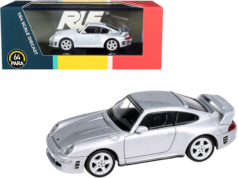 RUF CTR2 Silver Metallic 1/64 Diecast Model Car by Paragon by Paragon