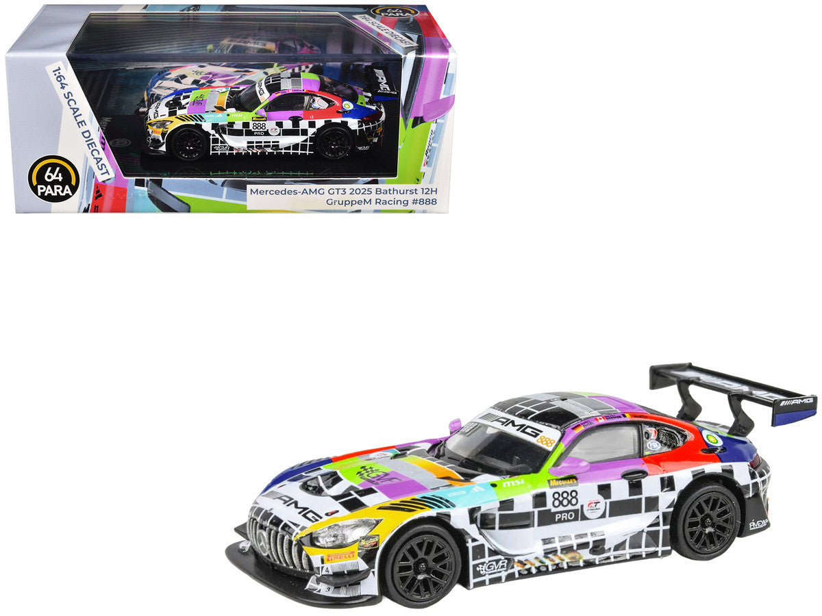 Mercedes-AMG GT3 #888 Maro Engel - Mikael Grenier - Maxime Martin "GruppeM Racing" "Bathurst 12 Hour" (2025) 1/64 Diecast Model Car by Paragon Models by Paragon
