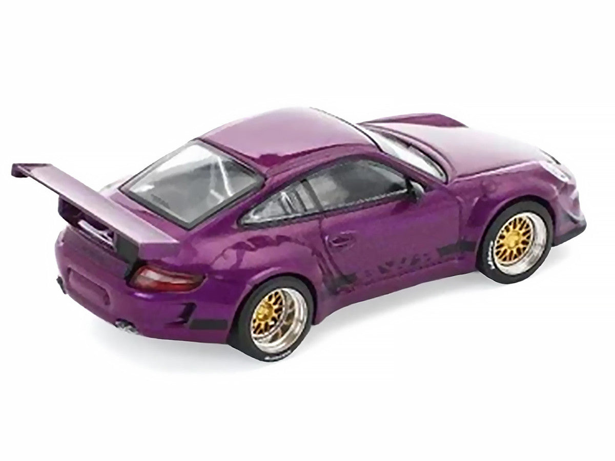 RWB 997 Purple Metallic with Black Stripes 1/64 Diecast Model Car by Pop Race by Pop Race