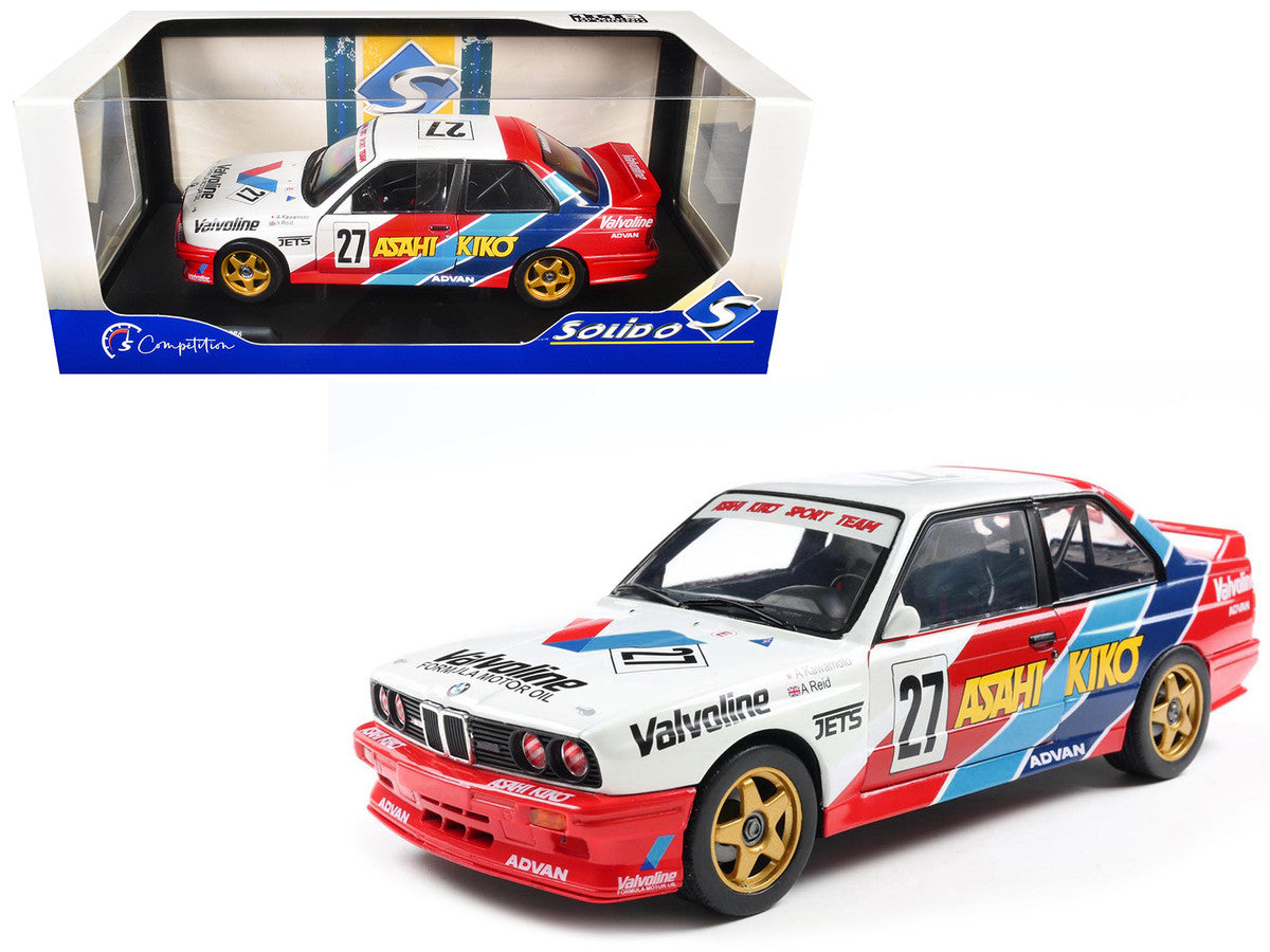 BMW E30 M3 #27 Atsushi Kawamoto - Anthony Reid "Japanese Touring Car Championship" (1986) "Competition" Series 1/18 Diecast Model Car by Solido by Solido