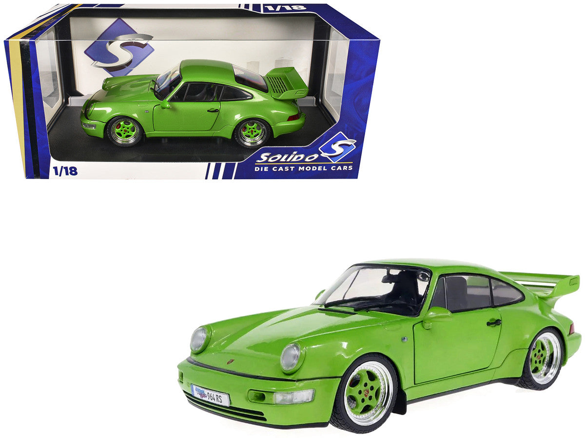 1990 Porsche 911 (964) Carrera RS "Streetfighter" Green Metallic 1/18 Diecast Model Car by Solido by Solido