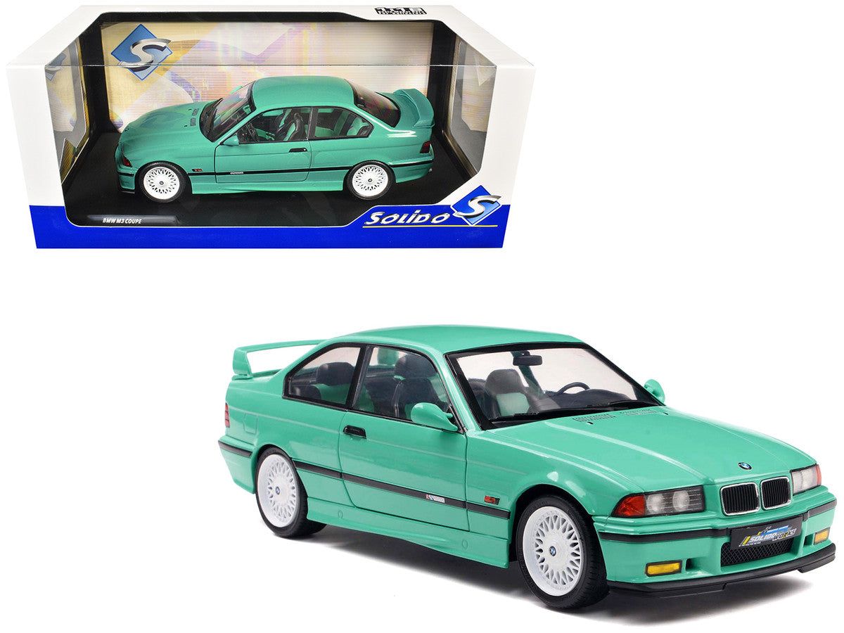 1991 BMW E36 M3 "Solido Works" Mint Green with Mint Green Interior 1/18 Diecast Model Car by Solido by Solido