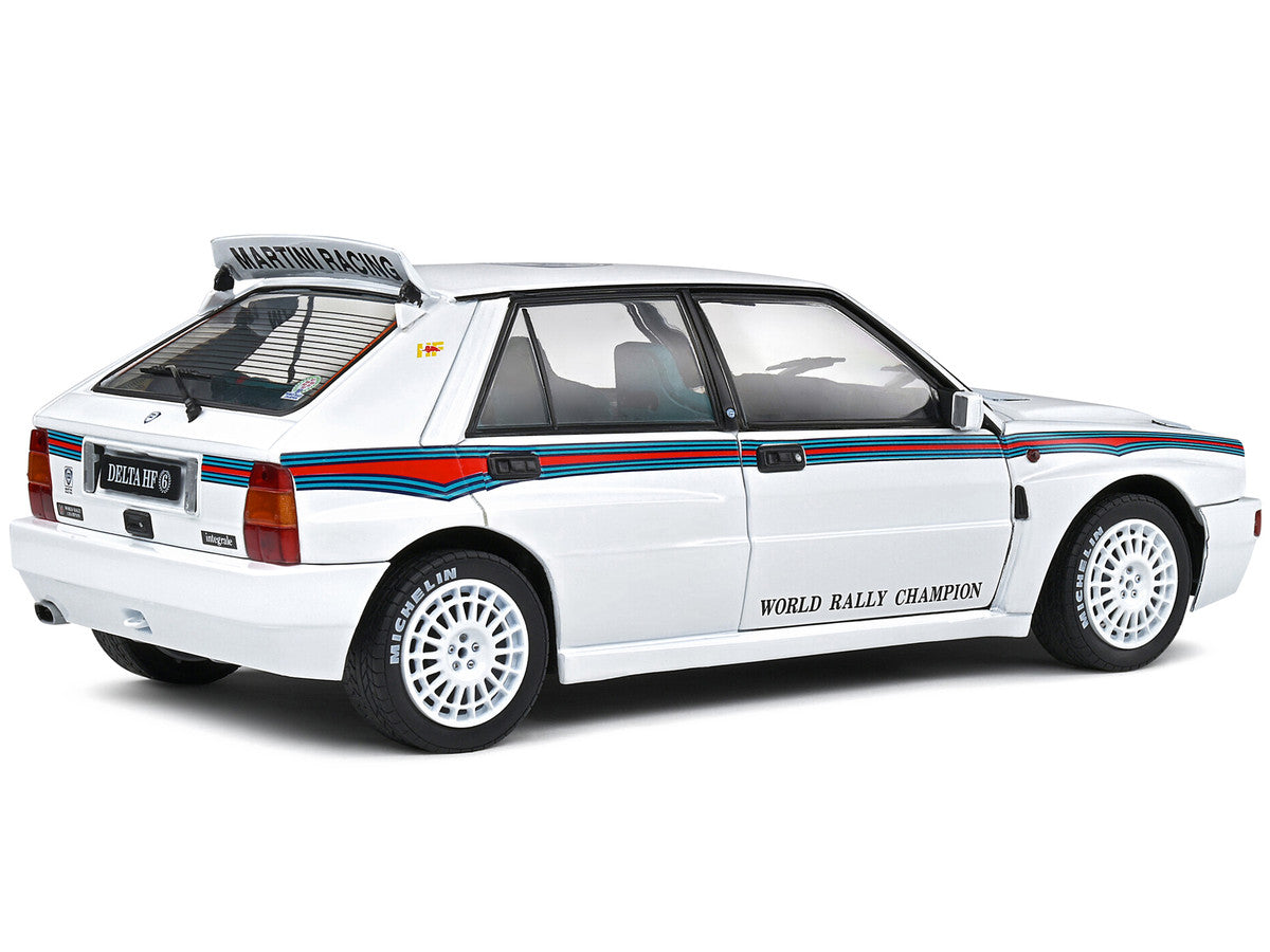1992 Lancia Delta HF Integrale Evo 1 Martini 6 White with Blue and Red Stripes "World Rally Champion - Martini Racing" 1/18 Diecast Model Car by Solido by Solido