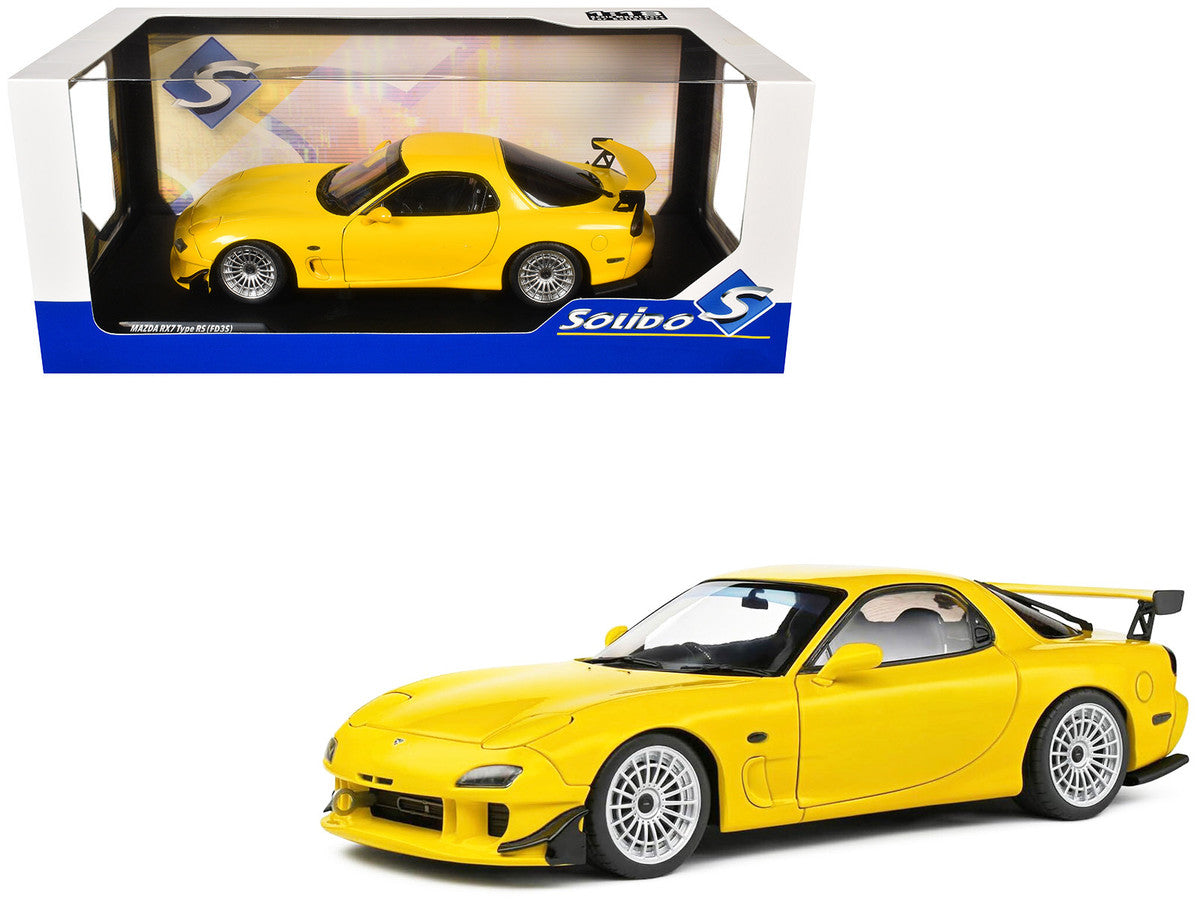 1994 Mazda RX7 Type RS (FD3RS) RHD (Right Hand Drive) Yellow 1/18 Diecast Model Car by Solido by Solido
