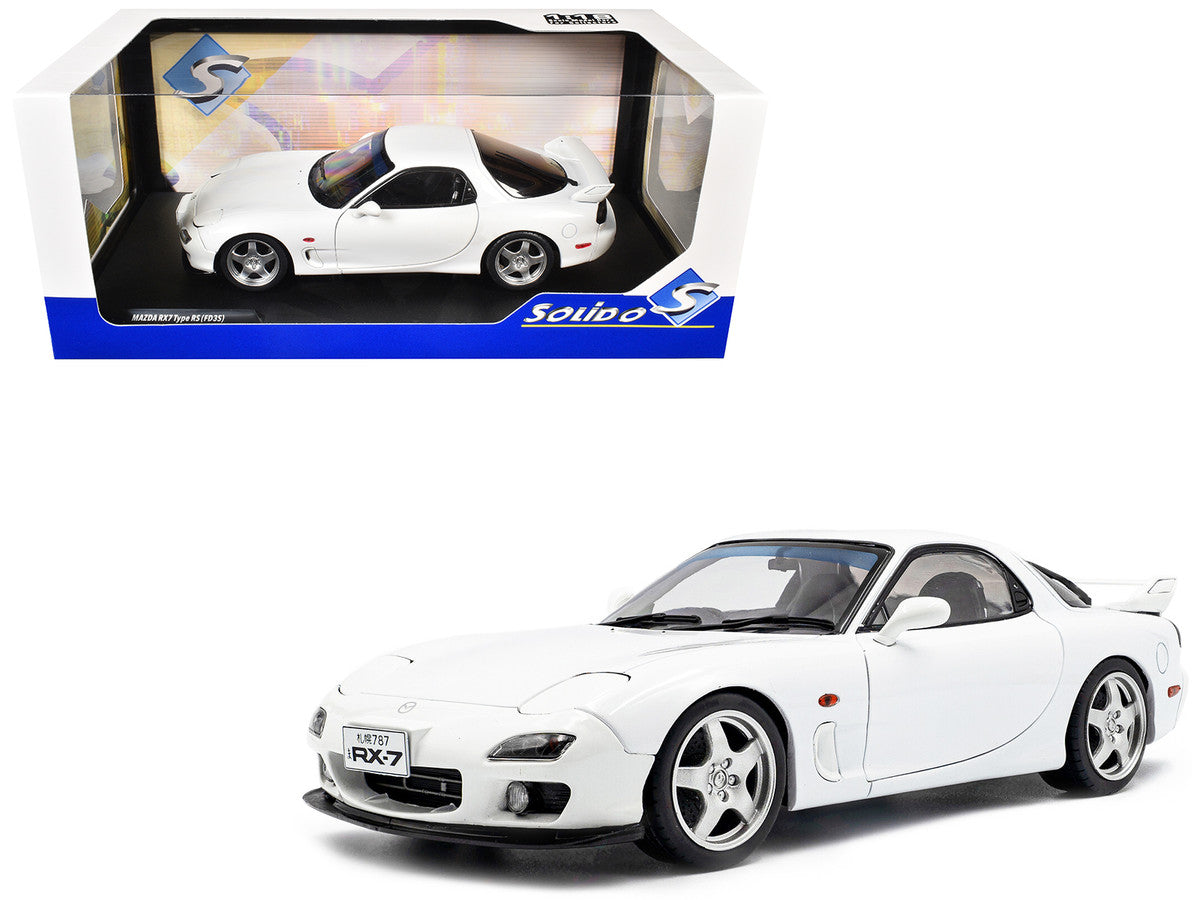 2001 Mazda RX7 Type RS (FD3S) RHD (Right Hand Drive) White 1/18 Diecast Model Car by Solido by Solido