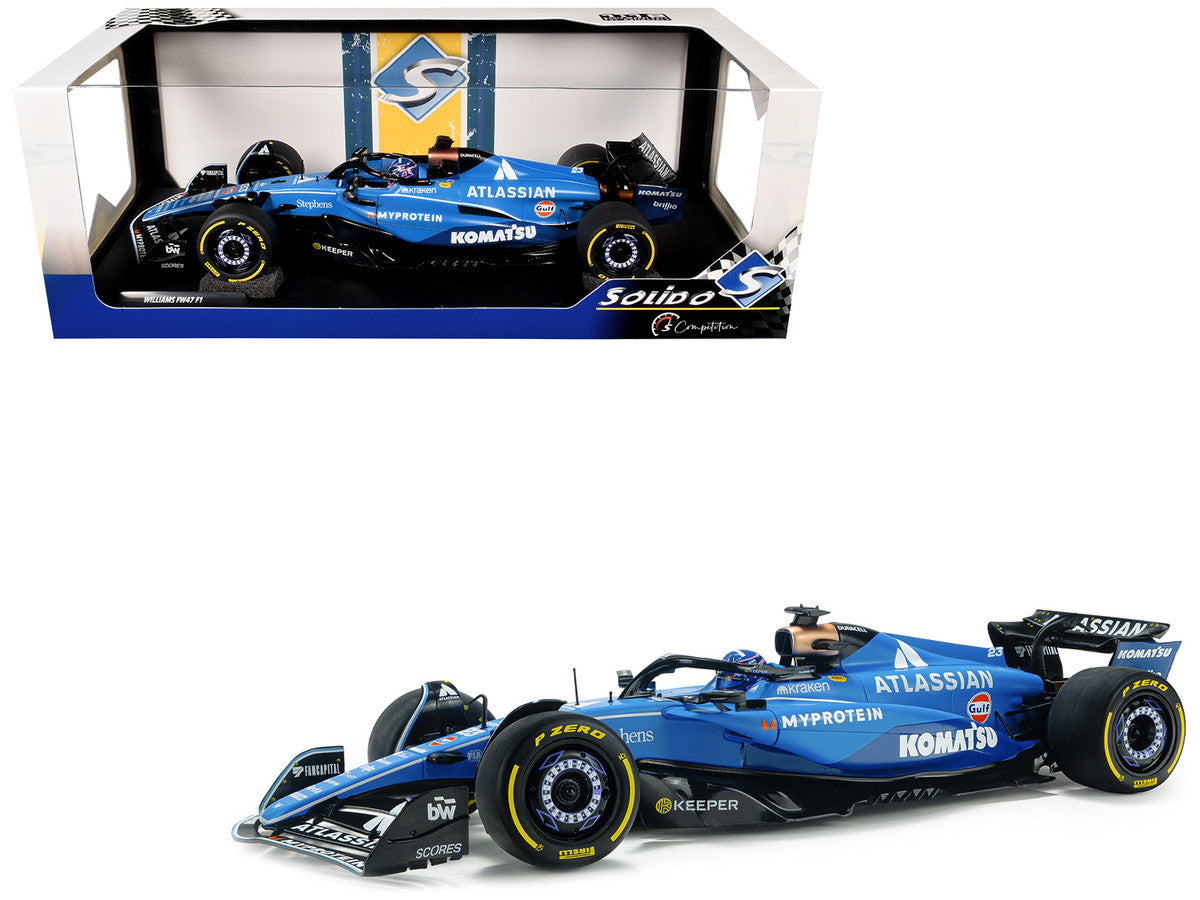 Williams FW47 #23 Alex Albon "Atlassian" Formula One F1 "Australian GP" (2025) "Competition" Series 1/18 Diecast Model Car by Solido by Solido