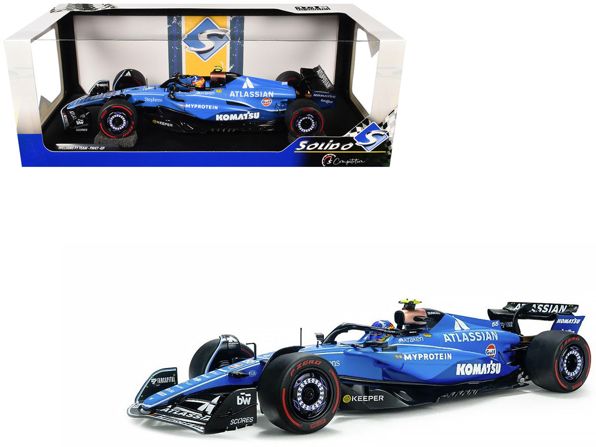 Williams FW47 #55 Carlos Sainz "Atlassian" Formula One F1 "Australian GP" (2025) "Competition" Series 1/18 Diecast Model Car by Solido by Solido