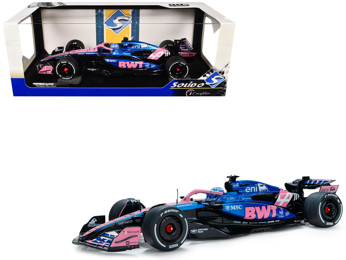 Alpine A525 #10 Pierre Gasly "BWT" Formula One F1 "Bahrain GP" (2025) "Competition" Series 1/18 Diecast Model Car by Solido by Solido