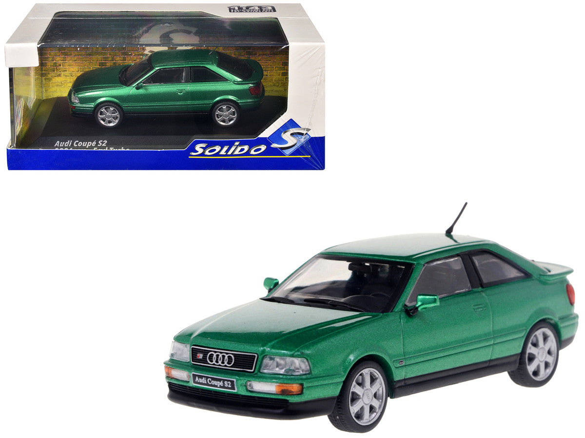 1994 Audi Coupe S2 Cricket Green Metallic 1/43 Diecast Model Car by Solido by Solido