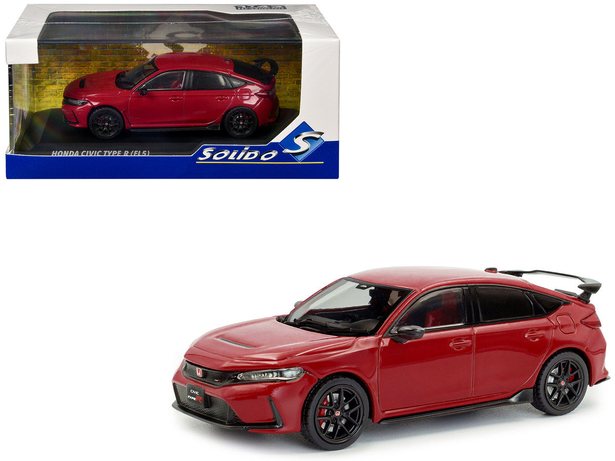 2022 Honda Civic Type R Rally Red 1/43 Diecast Model Car by Solido by Solido