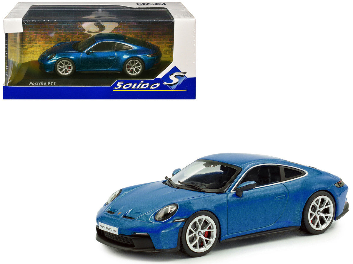 2023 Porsche 911 (992) GT3 Touring South Sea Blue Metallic 1/43 Diecast Model Car by Solido by Solido