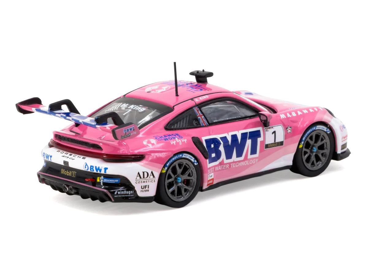 Porsche 911 GT3 Cup (992) #1 Harry King "Porsche Mobil 1 Supercup" (2024) "Hobby64" Series 1/64 Diecast Model Car by Tarmac Works by Tarmac Works