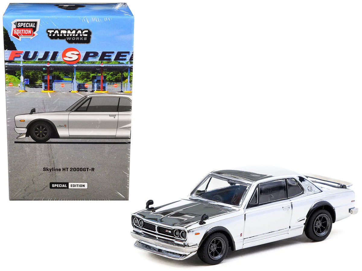 Nissan Skyline HT 2000GT-R RHD (Right Hand Drive) Silver Chrome "Japan Special Edition" "Global64" Series 1/64 Diecast Model Car by Tarmac Works by Tarmac Works