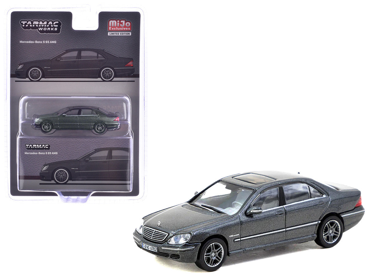 Mercedes-Benz S 65 AMG Tectite Gray Metallic "Global64" Series 1/64 Diecast Model by Tarmac Works by Tarmac Works